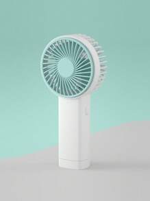 AOYI 1pc Rechargeable Portable Handheld Mini Fan With 3 Wind Speeds, Minimalist Design With Lanyard For Outdoor Use - Gradient - View 10