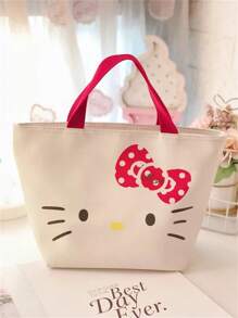 Sanrio 2 Peças Bolsas Cosméticas Cartoon Sanrio, Acompanhadas de Adesivos Sanrio, Capacidade Grande de 12,4"x 8,4", Múltiplas Cores e Estilos para Escolher, Pode Armazenar Cosméticos, Roupas, Alimentos, Ótimo para Viajar