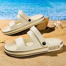 Men's Slip-On Slide Sandals, National Style Casual Slip-On Shoes, Outdoor Beach Shoes, Minimalist Design