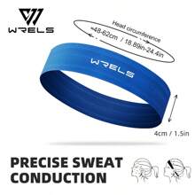 WRELS 1pc Moisture-Wicking Soft Breathable Sport Headband, Stretchy Hair Band For Running, Fitness, Climbing, Yoga - Multicolor - View 15