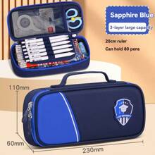 Estojo de Lápis Grande, Nécessaire de Caneta de Grande Capacidade, Bolsa de Papelaria, Organizador de Bolsa de Armazenamento de Alta Capacidade, Estojo para Canetas Marcadoras para Mulheres e Homens, De Volta às Aulas, Suprimentos Escolares, Nécessaire de Lápis, Mochila Escolar