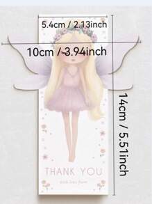 Fairy Ballerina Scrunchie Tag Card , Ballet Dancer Party Favour, Birthday Scrunchie Card,Tutu Cute Scrunchie Labels (Scrunchie NOT INCLUDE)