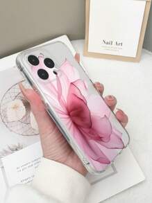 1pc Transparent TPU Anti-Fall Floral Pattern Phone Case Compatible With IPhone 15/15 Pro/15 Plus/15 Pro Max/16/16 Pro/16 Plus/16 Pro Max, Compatible With Galaxy S23 Ultra/A14/A24, Compatible With Redmi Note 12 Pro, Compatible With Pixel 8/8 Pro Waterproof Shockproof Scratch Resistant,International Version, Not The Domestic Version - Multicolor - View 4