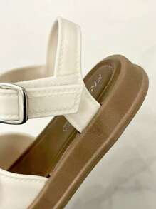 可爱蝴蝶结女童 PVC 凉鞋 - 舒适防滑，非常适合夏季