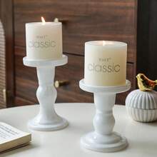 1pc Roman Column Glass Candlestick, Suitable For Party, Wedding Decor, Tabletop Candle Holder - Multicolor - View 8