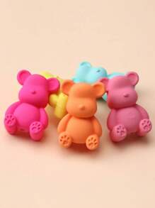 5 pièces Perles de bébé ours assorties, accessoires de bijouterie DIY