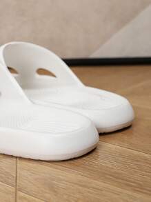 女士平底凉鞋，时尚户外运动拖鞋，EVA 一体式柔软，夏季 - 白色 - 查看 5