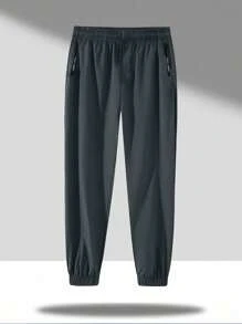 2pcs/Set Boys & Teenage Casual Outdoor Sport Simple Drawstring Pants