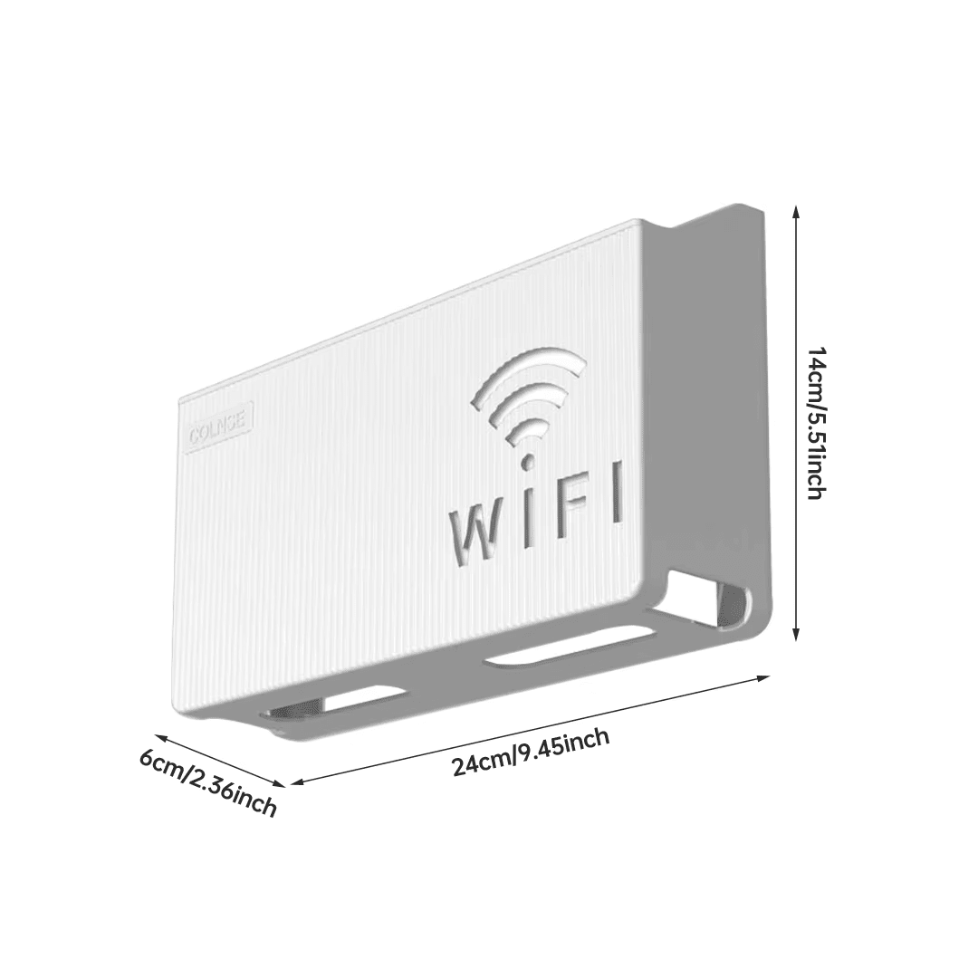 HARELA Router Aufbewahrungsschrank - Bambus Organizer 67x59x25cm