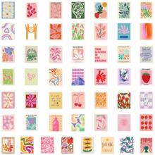 50 Pcs Summer INS-Style Inspirational Macaron Color Poster, Graffiti Stickers, Notebook, Cup, Computer Decorative Scrapbooking Stickers,School Supplies,Back To School - Multicolor - View 6