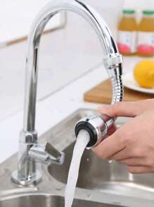 1pc Creative 360° Rotatable Faucet Extender With 2 Modes-Longer, Spin, Splash-Proof Nozzle For Upgraded Kitchen Water Saving!