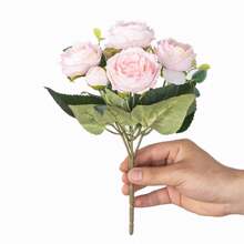 1PC/3PCS Artificial Peony Flowers Silk Bouquets Fake Plants For Spring Wedding Vase For Home Dining Room Bedroom Decorations, Festival Birthday Party Accessories, Outdoor Garden Decorations Gifts Graduation