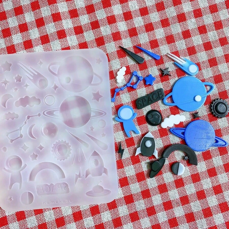 Resin Casting Molds, Silicone Molds For Epoxy Resin Casting, Jewelry Making, Key Chains, Space Planets Decor - Silicone - View 1