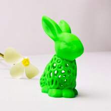 1 st. Ins Style Fris Groen Hol Konijn Woondecoratie, Schattig Vorm Bureau Ornament, Natuurlijk Warm Creatief Ambachtelijk Cadeau, Vakantie Sfeer Cadeau