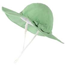 Sombrero de sol con decoración de lazo ajustable, adecuado para niños pequeños, niños, bebés y niñas - Gorro de lavabo ala grande con lazo en color liso - Ver 44