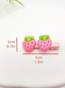 New Arrival Popular Resin Fruit Hairpin Cute Side Clip Bangs Clip Alligator Clip Fruit Lemon Casual Cute Elegant ABS Plastic Hairpin Clip, Suitable For Autumn, Winter, Summer, Spring