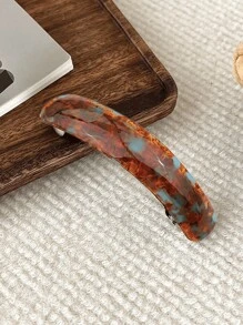 5件/1件復古豹紋彩色醋酸纖維髮夾，優雅精緻女性髮飾禮物，頭飾髮夾 - 彩色 - 查看 10