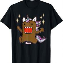 Camiseta con diseño divertido y adorable de Domo-kun unicornio, 2YK Monster para amantes de Domo - Negro - Ver 1