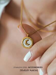 3/5pcs Gold Color Stainless Steel Enamel Charms Pendants For DIY Earrings Necklace Jewelry Making Supplies Handcrafted Oil Dripping Personalized