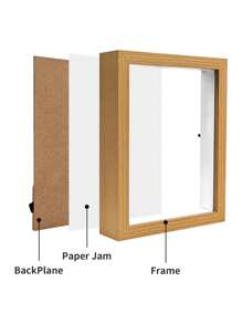 1 个 8 英寸 10 英寸 A4 暗盒相框，3D 展示盒木制相框 5 厘米深桌面墙壁相框，适用于纪念品、婚礼纪念品、工艺品、门票、照片