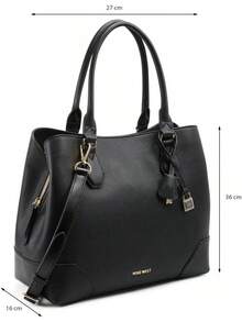 ¡RecomendadoNine West NGV108509 Bolsa tote Mujer¡Top de Temporada - Negro - - Ver 4