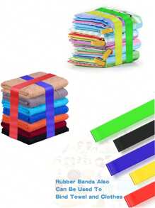 Dây đai cao su đàn hồi đa năng, Dây đai sắp xếp quần áo du lịch, Dây đai sắp xếp hộp đựng thức ăn Bento, Dây đai khăn ghế bãi biển có độ đàn hồi cao, Dây đai cao su có thể gấp lại, dễ sử dụng để cố định khăn tắm bãi biển, Thích hợp để sắp xếp quần áo du lịch, Lưu trữ đồ dùng hàng ngày tại nhà, Dã ngoại, Đi chơi và Tắm nắng trên bãi biển, Cố định khăn tắm bãi biển, v.v. - Nhiều màu - Xem 9
