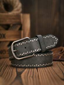 1条男士复古PU皮腰带，适合休闲和日常穿着（含打孔工具），夏季、校园休闲、商务场合、送给男友、丈夫、父亲的男士礼物，日常穿着、时尚、青少年、户外、度假、运动、旅行、街头、波西米亚风、复古秋季、万圣节秋冬配饰，适合青少年、青年、男士、休闲、户外、运动、度假、毕业礼物、生日、日常穿着