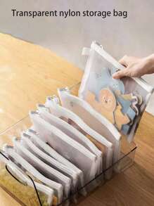 12 piezas 5 piezas/1 pieza Bolsas de almacenamiento de juguetes, clasificación de rompecabezas, pequeñas piezas de bloques de construcción, carpeta de archivos, estuche para artículos de oficina, organizador de accesorios de viaje portátil, organizador de facturas/recibos mensuales, carpeta de archivos A4, esencial para la escuela, el hogar, la oficina, el aula.