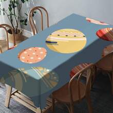 1pc Easter Tablecloth With Rabbit & Egg Design, Suitable For Spring/Summer Decoration, Easter Gift, Indoor/Outdoor, Easter Party & Home Decor, Easter Decorations, Farmhouse Decor - Multicolor - View 89