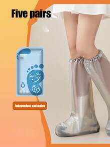 Waterproof Disposable Shoe Covers Protect Your Shoes From Water, Mud And Dirt - Great For Indoor And Outdoor Use (Easy To Put On And Take Off) - Multicolor - View 9