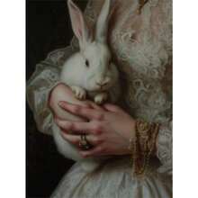 1 件维多利亚风格迪斯科镜子奢华配饰优雅女性复古海报帆布画墙艺术家居装饰无框架 - 彩色 - 查看 10