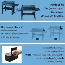 40 Pack Blackstone Grease Cup Liners, Grease Catcher Liner, Aluminum Foil Drip Pan For 28 And 36 Inch Blackstone Griddle - 40 包 - 查看 4