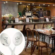 1 件浪漫不锈钢勺子 - 情侣、订婚、婚礼和节日礼物的完美选择 _ 厨房和餐厅配件 - 銀色 - 查看 7