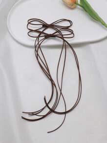 2 件/套纯色仿麂皮鹿角蝴蝶结发夹，别致的芭蕾舞者风格女孩发饰，适合日常、派对、旅行、约会佩戴