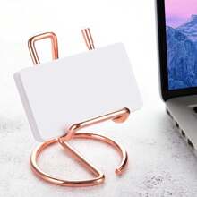 1pc Minimalist Metal Alloy Phone Stand, Suitable For Living Room, Bedroom, Office Desk, Study Back To School