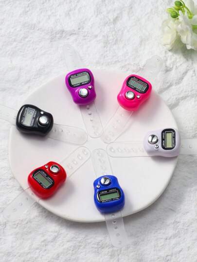 10pcs Multi-Color LED Tally Counter/White/Black/Pink/Blue/Red/Purple, Suitable For Sports Training, Stress Relief, Birthday Gift, Ramadan, Event Favors, Ramadan Gift
