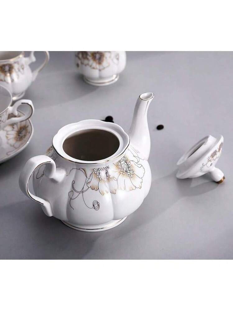 NM-Tea Cups Set Tea Set 22-Piece Porcelain Ceramic Coffee Tea Sets