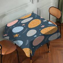 1pc Easter Tablecloth With Rabbit & Egg Design, Suitable For Spring/Summer Decoration, Easter Gift, Indoor/Outdoor, Easter Party & Home Decor, Easter Decorations, Farmhouse Decor - Multicolor - View 57