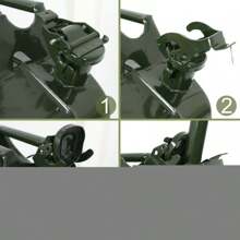 Jerry Can With Holder 20L Liter 5 Gallons - Steel Tank  Gasoline Green - 1 - Xem 8