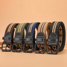 1 Pc Unisex Nylon Breathable Canvas Belt, Casual Fashion Classic Nylon Material Outdoor Casual Jeans Webbing, Suitable For Halloween