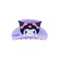 Sanrio 1pc Kuromi Purple Cartoon Design Hair Clip, Hair Accessory