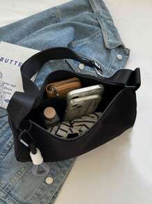 Grand sac à bandoulière, sac bandoulière diagonal, sac sportif polyvalent et décontracté de style ravioli