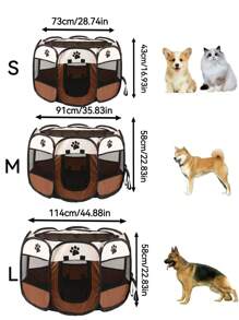 Portable Foldable Pet Tent For Cat Fence,Dog Fence Rabbit Fence,Easy To Use Outlook - Blue - View 7