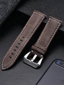 Retro Frosted PU Leather Strap 18mm 20mm 22mm 24mm Men's Business Watchbands Bracelet Watch Accessories