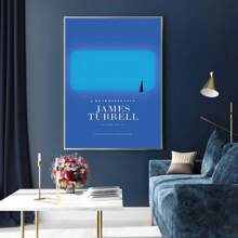 1 件詹姆斯·特瑞尔评论洛杉矶郡立艺术博物馆展览海报北欧现代油画泰特现代美术馆印刷品客厅家居装饰无框架