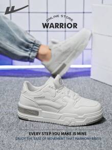 WARRIOR Warrior Men's Skateboarding Shoes Spring And SummerLightweight Comfortable Breathable Modest Style Casual Yet Sleek Sneakers Applicable Throughout The Year Wear-Resisting All-Day Wear Training Sneakers Running Shoes Little White Shoes