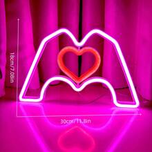 1 tấm biển hiệu đèn neon tình yêu, đèn neon hình trái tim tình yêu XOXO Rose, dùng pin hoặc USB, trang trí để bàn hoặc treo tường, kích thước 13,5 x 5,11 inch (34,5 x 13 cm) - trắng - Xem 61