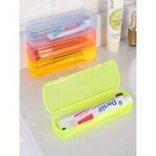 1/2/3/5件多功能收纳盒旅行便携式牙刷收纳盒糖果色洗漱用品收纳盒商务旅行户外旅行用品家庭整理家用收纳盒