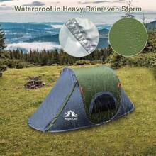 Pop-Up Camping Tent: 1 Person Tent Waterproof Instant Easy Setup Outdoor Tent