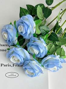 1 pieza / 3 piezas / 5 piezas Rosas artificiales - Flor artificial para el Día de la Madre, Día de San Valentín, decoración familiar, boda, festival con flores falsas